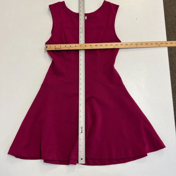 Free People Cha Cha Mini Skater Dress Womens S Small Bordeaux - Picture 6 of 13